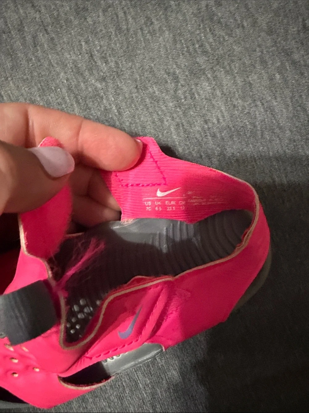 Nike Kids Water Shoes in Bright Pink and Gray